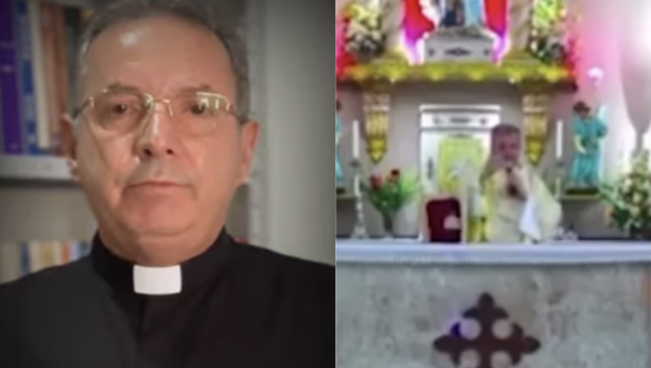 Padre critica qualidade da decoração em casamento Deve ser um casal